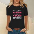 thumbnail image 2 of Pompotops Hauts de Mode pour Femmes T-Shirts Imprimés Amusants Décontractés Blouse Chemise Imprimée, 2 of 5