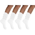 thumbnail image 1 of Women And Men Slouch Socks Extra Tall/Extra Heavy Cotton Socks Made In Usa Size 9-11, Pack Of 4, 1 of 2