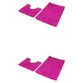 thumbnail image 3 of kurtrusly 1/2/3 Polyester Chenille Rug Carpet With Soft Texture Good Stepping Feeling And Strong Grip Prompt Rose Red 50*80+50*50 2PCS, 3 of 6