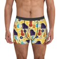 thumbnail image 1 of Balery Musical Instruments Pattern Men's Boxer Briefs, Soft and Breathable Cotton Underwear with nylon Waistband-Small, 1 of 5