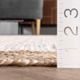 thumbnail image 5 of Indian Handmade Braided Inner White Natural Jute Area Rug, Home Décor Rug, Jute Rug for Bedroom, Dining Room, living room, Doormat Rug Size - 2' x 4' (60 cm x 120 cm), 5 of 5