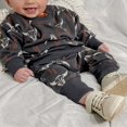 thumbnail image 2 of Ensemble de Vêtements pour Tout-Petits Garçons Filles Imprimé Vache Col Rond Chandail Chandail en Molleton Pantalon Jogger Automne Hiver, 2 of 6