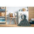 thumbnail image 2 of Ahgly Company Machine Washable Indoor Rectangle Transitional Deep-Sea Green Area Rugs, 5' x 7', 2 of 7