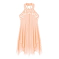 thumbnail image 3 of TSSOE Robes de Danse Ballet pour Filles Enfants Paillettes Costumes de Danse Moderne Contemporaine Robe Justaucorps Sans Manches Tenue de Danse Corail Rose 8, 3 of 5