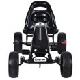 thumbnail image 2 of Costway Xmas Gift Go Kart Kids Ride On Car Pedal Powered Car 4 Wheel Racer Toy Stealth Outdoor, 2 of 8