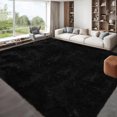 thumbnail image 1 of HOMERRY Shag Area Rug 8' x 10' Modern Indoor Plush Fluffy Rugs Shaggy Carpet Rugs for Bedroom Living Room Fluffy Area Rug, Black, 1 of 2