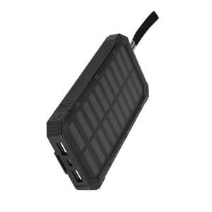 Solar Charger Power Bank, 20000mAh Portable Solar Phone Charger, Dual USB  Mobile Power Bank Case DIY Kit, Fast Charger External Battery Pack for Outdoor Activities