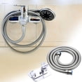 thumbnail image 3 of Boyau de Douche en Acier Inoxydable 1,5 m avec Raccords Standard de 1/2 Po pour Raccord de Pomme de Douche à Valve, 3 of 6