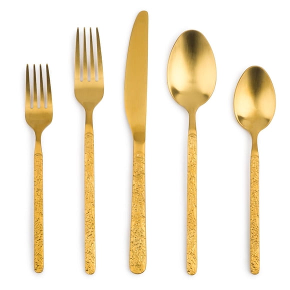 Thyme & Table Lumi Gold 20-Piece Flatware Set, Service for 4