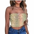 thumbnail image 2 of Tube Tops, Womens Printed Strapless Yoga Exercise Chest Wrap Pullover, 2 of 4