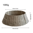 thumbnail image 3 of Christmas Tree Basket Christmas Tree Collar Wicker for Artificial Trees Christmas Tree Stand Base ，Natural Woven，Farmhouse Christmas Tree Collar, 3 of 9