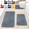 thumbnail image 1 of Suncoda 3 Pcs Bathroom Rugs, Thickened Soft Plush Bath Mat Set - Non Slip Odorless Absorbent Bath Matt, Rubber Back Shower Rug Toilet Mats Bath Mats for Bathroom Floor Toilet Door Mat Washable, 1 of 8