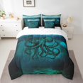 thumbnail image 2 of YST Ocean Animal Comforter Set, 7-Piece Bed In A Bag, Marine Life Theme, Polyester, Queen Size, 2 of 5