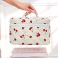 thumbnail image 3 of Cosmetic Bag 2 Spacious Makeup Organizer for Travel and Daily Use Quilted Floral Design Soft Pouch for Lightweight Storage Solution, 3 of 4