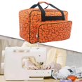thumbnail image 4 of pitrice Sewing Machine Carry Bag Travel Tools Pouch Holder Large Capacity Storage Orange, 4 of 9