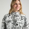 thumbnail image 5 of Mexx Femmes Veste Bombardier Imprimé Matelassé, 5 of 5