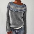 thumbnail image 2 of Kcodviy Womens Sweaters Winter Fall Long Soft Sweatshirts Casual Loose Long Sleeve Button Sweatshirts Knitted Sweater Tops, 2 of 4