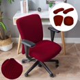 thumbnail image 3 of Maoww Housse Extensible pour Chaise de Bureau pour Chaise d'Étude Chaise de Jeu Fauteuil Rouge, 3 of 9