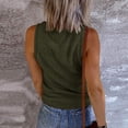thumbnail image 3 of Débardeurs Unis pour Femmes Sans Manches à Encolure en U T-Shirt de Base Été Décontracté d'Entraînement, 3 of 7