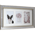 thumbnail image 1 of Crystal Art Gallery CA 10x18 Brushed Silver Collage Picture Frame, Holds Three 4x6 Photos, 1 of 7