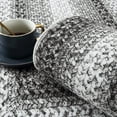 thumbnail image 2 of Garvee 5' x 7' Washable Rug Braided Printed Area Rug Modern Indoor Floor Carpet Rustic Accent Rug Low Pile Non-Slip Rug for Living Room Bedroom, Gray, 2 of 6