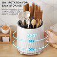 thumbnail image 2 of Lksixu Lunch Box Bento Box Multifunctional Rotary Knife, Household Kitchen Storage Rack, Tabletop Kitchen Utensils Storage Box, Chopsticks Tube, Knife Storage Rack for Women Men Travel Office, 2 of 8