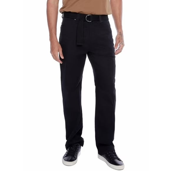 Pantalon en Sergé Ceinturé Confortable pour Homme Remis à Neuf JEANIOLOGIE, 32