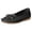Black, variant on Women's Retro Suede Leather Loafers Bow Soft Soled Lightweight Walking Flats Comfortable Driving Moc Toe Boat Shoes Blue Size 9.5