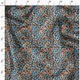 thumbnail image 3 of Soimoi Blue polyester Crepe Fabric Leopard Animal Skin Fabric Prints By Yard 52 Inch Wide, 3 of 6