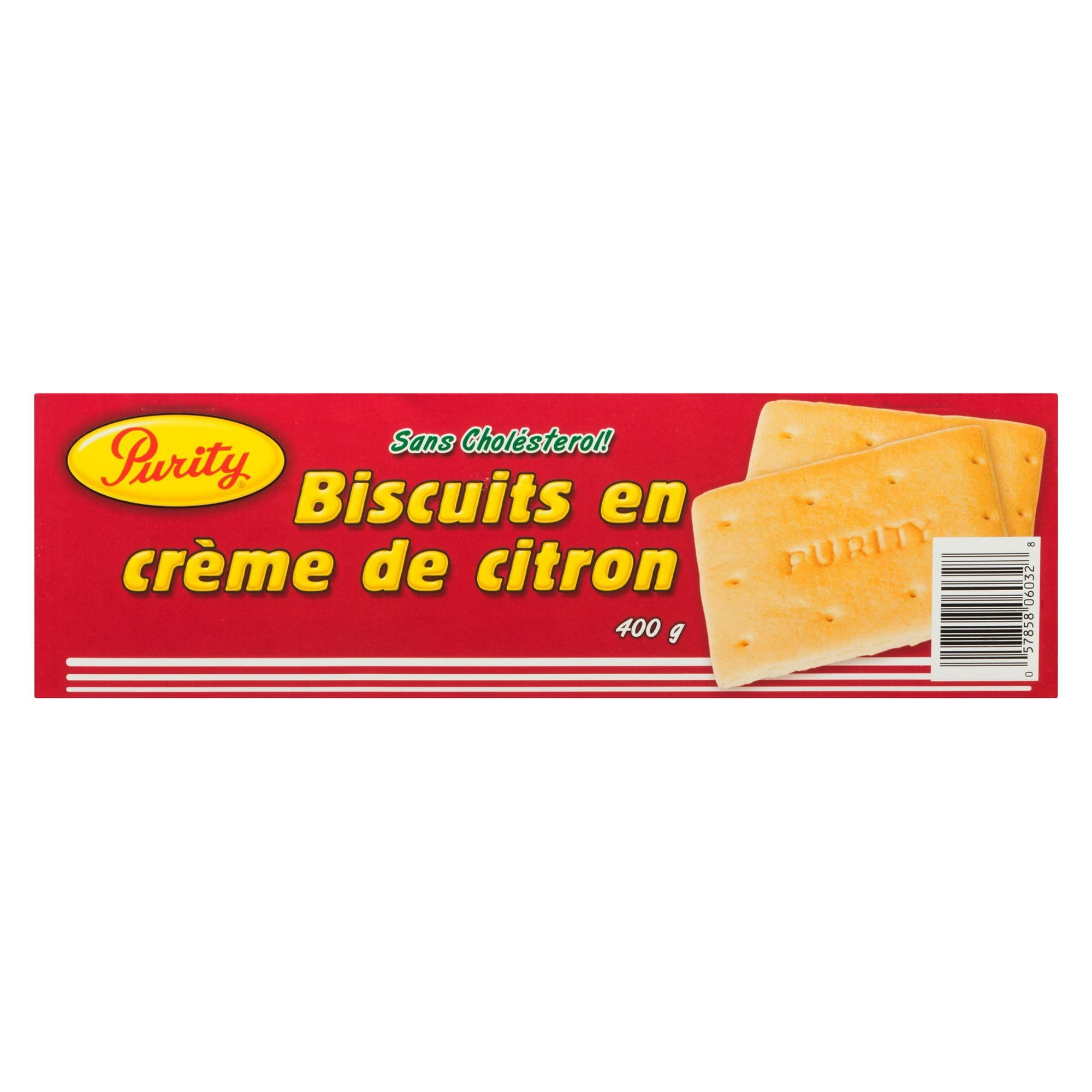 Biscuits Purity à la crème de citron