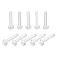 thumbnail image 1 of Unique Bargains M4x25mm Plastic Phillips Bolts PC Pan Head Machine Screws Transparent 50 Pack, 1 of 5