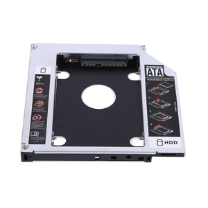 Aluminum  HDD SSD Enclosure 12.7mm Hard Drive Bay Caddy Optical DVD Adapter