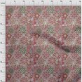 thumbnail image 4 of oneOone Rayon Brown Fabric Moroccan Mosaic Floral Sewing Craft Projects Fabric Prints By Yard 56 Inch Wide, 4 of 4