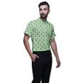 thumbnail image 2 of BESTMAN Slim Fit Shirts For Men Button Down Short Sleeve Printed Shirts For Boys, 2 of 5
