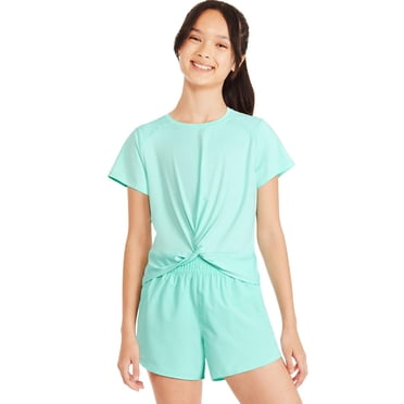 Athletic Works Girls' Front Knot T-Shirt