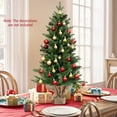 thumbnail image 3 of Patiojoy 3 FT Pre-lit Artificial Entrance Christmas Tree Small Tabletop Xmas Fir Tree Warm White LED Lights Seasonal Decoration Tree, 3 of 10