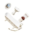 thumbnail image 1 of Ruiboury Miniature Bathtub Toilet Sink Mirror Set Addition For Mini House type 1 3Set, 1 of 6