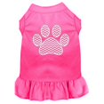 thumbnail image 1 of Chevron Paw Screen Print Dress Bright Pink Xxxl (20), 1 of 1
