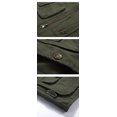 thumbnail image 4 of OmicGot Classic Summer Men Vest Cotton Button Multi Pocket 3 Colors Sleeveless Jacket With Many Pockets Solid Big Size Travel Waistcoat, 4 of 5