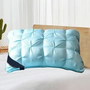 Fwttom Pillows Pillows, Hotel Pillow Ultra Soft Pillow Core Protects The Cervical Vertebrae Household Pillow Core Velvet Twisted Pillow 18.89x 29.13In