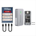 thumbnail image 4 of 2230 2242 M.2 NVMe Case Enclosure NVMe to USB Adapter M.2 Box 10Gbps USB3.1 Gen 2 PCIe M2 SSD Case for 2230 2242 Drive,1 x M2 SSD Enclosure 1 x USB-C to USB-A Cable 1 x USB-C to USB-C Cable,Silver, 4 of 8