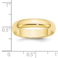 thumbnail image 3 of 10K Yellow Gold 5mm Half Round Band Size 12.5, 3 of 3