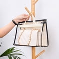 thumbnail image 4 of EGNMCR Sacs de Scellage Sac Sac Suspendu pour Garde-Robe Sac de Rangement en Cuir Transparent Protection Produits Anti-Poussière, 4 of 9