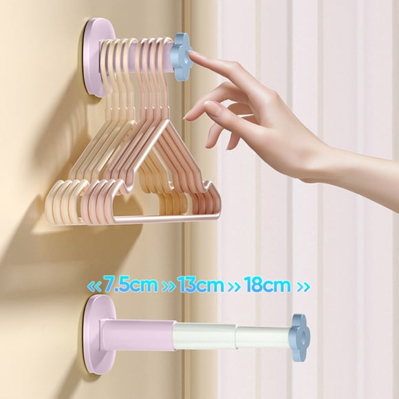 Multifunctional Retractable Clothes Rack Storage Rack Balcony Household Wall Clothes Rack Wardrobe Storage Rack