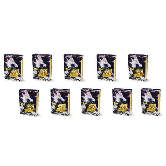 10 Paquets Dragon Shield Classique Mini Japonais Transparent 60 ct Protège-Cartes Présentoir