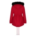 thumbnail image 4 of LSLJS Nouvelle Parka pour Femme Mi-Longue à Capuche d'Hiver Chaude en Peluche Décontractée Confortable Veste en Coton, 4 of 5