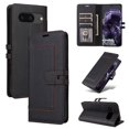 thumbnail image 1 of FOXDOCK Flip Case for Google Pixel 8 card slots RFID blocking Premium PU leather magnetic buckle closure kickstand, 1 of 7