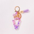 thumbnail image 3 of TopLLC Tools&Home Improvement Initial Letter Keychains For Women Tassel Purple Cute Car Keychain For Wallet Backpack Bag A chopper, 3 of 4