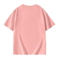 thumbnail image 4 of Girls Summer Oversized T-Shirts - Short Sleeve, Crewneck, Solid Color - Casual Basic Tops, 3-14 Years, 4 of 5