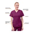 thumbnail image 4 of Adar Uniforms Women's Scrub Set - Enhanced V-Neck Top/Multi Pocket Pants, 4 of 7